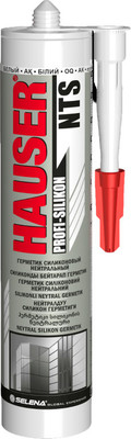 Герметик силиконовый Hauser Нейтральный (260мл, белый)