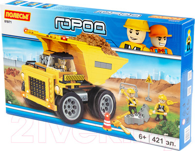 Конструктор Полесье Классик. Город. Строительная бригада-3 / 81971 (421эл)