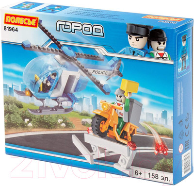 Конструктор Полесье Классик. Город. Полиция-2 / 81964 (158эл)