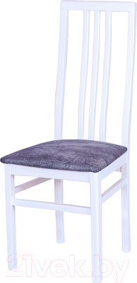Стул Ельская мебельная фабрика МДК-82 / 15С 443 (эмаль белая/кашемир серый)