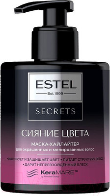 Маска для волос Estel Secrets Сияние Цвета Хайлайтер для окрашенных мелированных волос (275мл)