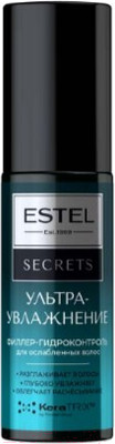 Филлер для волос Estel Secrets Ультраувлажнение Гидроконтроль для ослабленных волос (100мл)
