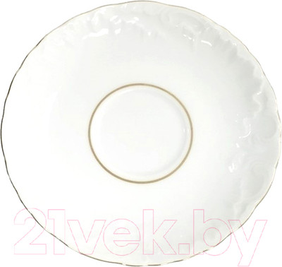 Блюдце Cmielow i Chodziez Rococo / 3604-0030590 (золотая линия)