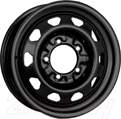 Штампованный диск Accuride УАЗ Patriot/Hunter 16x6.5" 5x139.7мм DIA 108.5мм ET 40мм Black