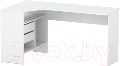 Компьютерный стол Сокол-Мебель СПМ-25 (левый, белый)