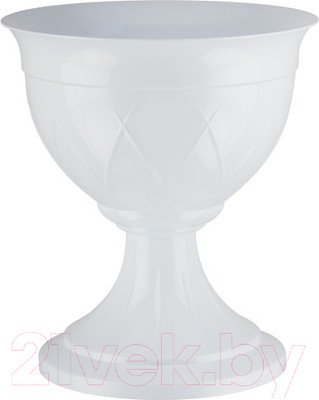 Кашпо Santino Лилия на ножке / URLIL140WHT (белый)