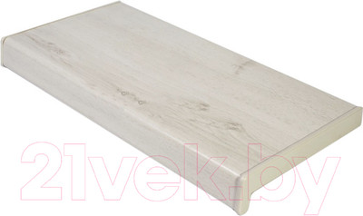 Подоконник VPL Премиум с заглушкой 450x1200 (белый дуб)