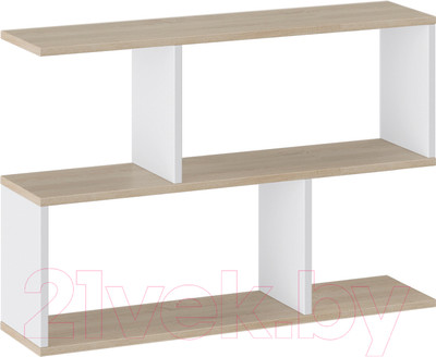 Полка ТриЯ Тип 14 (дуб сонома/белый ясень)