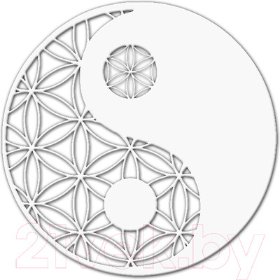 Декор настенный Arthata Инь-Янь 50x50-V / 048-1 (белый)