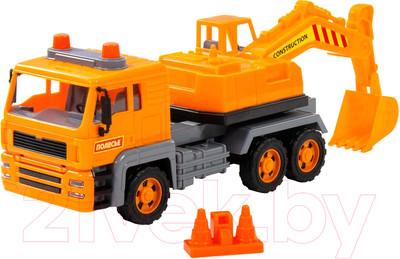 Экскаватор игрушечный Полесье Алмаз / 86709 (инерционный)