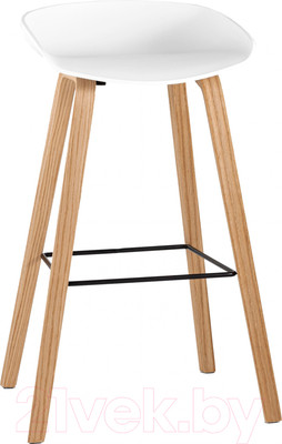 Стул барный Stool Group Libra / 8319 (белый/деревянные ножки)