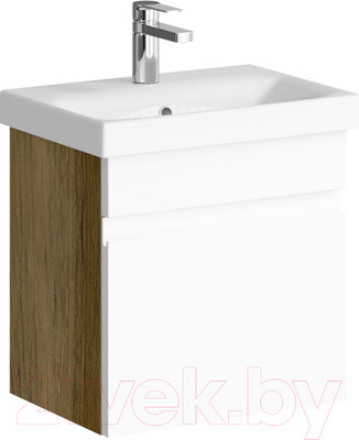 Тумба с умывальником Aqwella Smart 50 / SRT0105DB (дуб балтийский)
