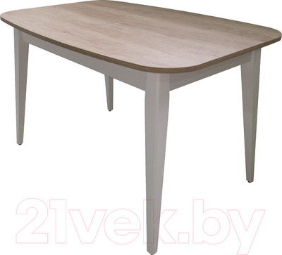 Обеденный стол Васанти Плюс Дорн ДН-09 (дуб небраска натуральный/белый)