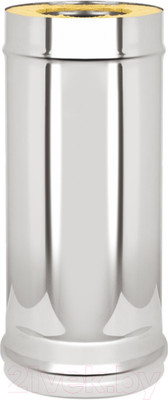 Труба вытяжная Везувий Сэндвич 0.8мм д.120х200 L-1м