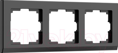 Рамка для выключателей и розеток Werkel W0031808 / a050925 (черный)