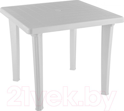 Стол пластиковый Ellastik Plast Элластик Квадратный 85x85x74 (белый)