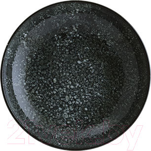 Тарелка столовая глубокая Bonna Cosmos Black Bloom / COSBLBLM23CK