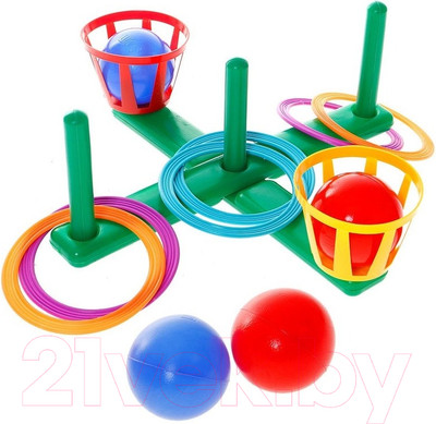 Игра кольцеброс Юг-пласт Кольцеброс с корзинами / 7004