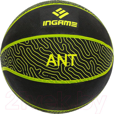 Баскетбольный мяч Ingame Ant №7 (черный/желтый)