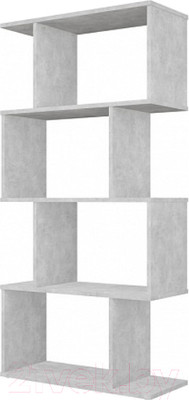 Стеллаж Polini Kids Home Smart Фигурный 4 секции / 0002273.75 (бетон)