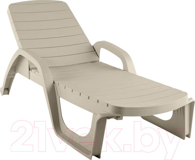 Шезлонг Ellastik Plast Прованс 190x70x32 (грей)