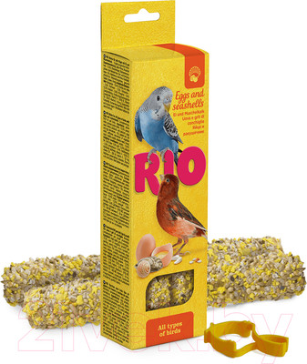 Лакомство для птиц Mealberry RIO палочки для всех видов птиц с яйцом и ракушечником (80гр)