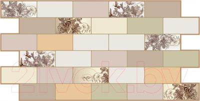 Панель ПВХ Grace Плитка Ар нуво (966x484x3.5мм)