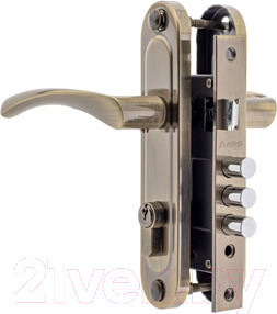 Замок врезной Avers 1023/60-AB (бронза)