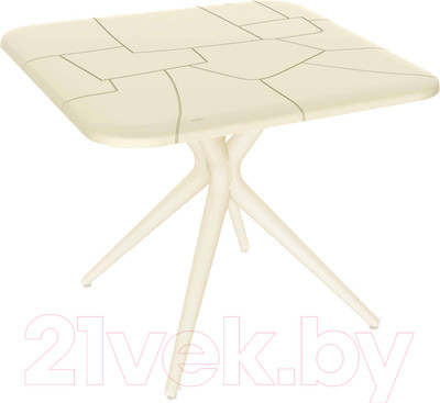 Обеденный стол Sheffilton SHT-TU30/TT30 83x83 (бежевый)