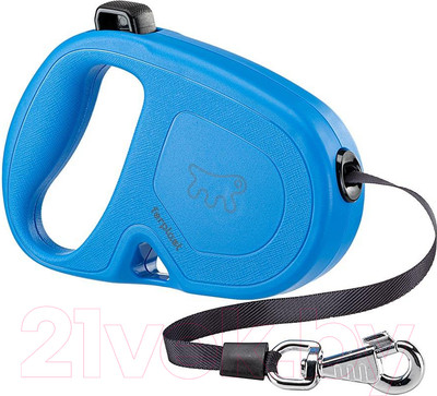 Поводок-рулетка Ferplast Flippy One L / 75094225 (лента, синий)