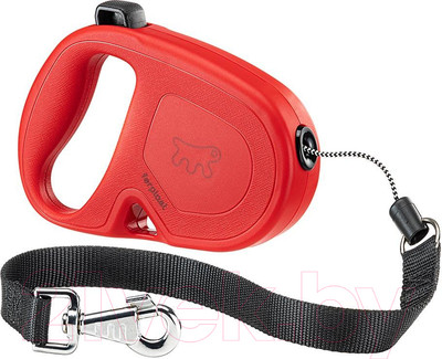 Поводок-рулетка Ferplast Flippy One L / 75094022 (шнур, красный)