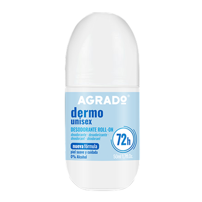 Антиперспирант шариковый Agrado Dermo Unisex 48h Protect с экстрактом хлопка (50мл)