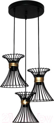 Люстра Элетех Талия 231 НСБ 01-3х60-153 / 1005404561 (черный муар)