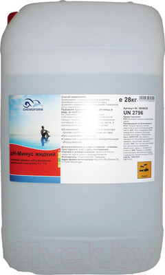Средство для регулировки pH Chemoform pH-Mинус жидкое (28кг)