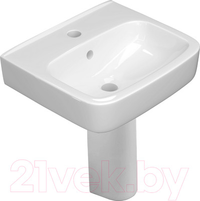 Умывальник Керамин Сквэа 45 (с отверстием и с пьедесталом)
