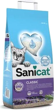 Наполнитель для туалета Sanicat Classic Lavander (10л)