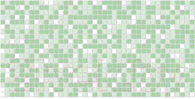 Панель ПВХ Grace Мозаика Зеленая (955x480x3.5мм)