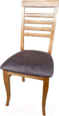Стул Ельская мебельная фабрика МДК-93 / 15С 331 (береза Р43/кашемир коричневый)