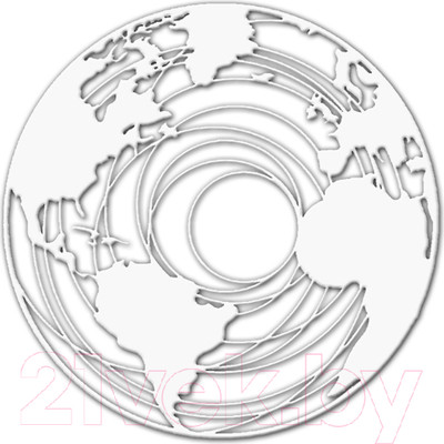 Декор настенный Arthata Планета Земля 40x40-V / 061-1 (белый)