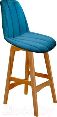 Стул барный Sheffilton SHT-ST29-С1/S65-1 (морская глубина/светлый орех)