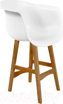 Стул барный Sheffilton SHT-ST31/S65-1 (белый/светлый орех)