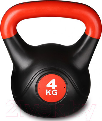 Гиря Indigo Sport IN125 (4кг, черный/красный)