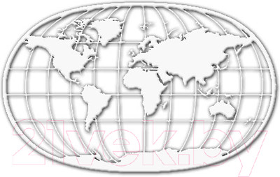 Декор настенный Arthata Земной шар 40x25-V / 064-1 (белый)