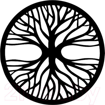 Декор настенный Arthata Энергетическое дерево 35x35-B / 066-1 (черный)