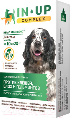 Капли от блох IN-UP Для собак (2 мл (1x5))