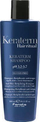 Шампунь для волос Fanola Keraterm Hair Ritual для выпрямленных химически поврежден. волос (300мл)