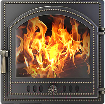 Дверца печная Везувий 205 (бронза)