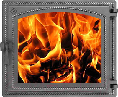 Дверца каминная Везувий 240 (антрацит)