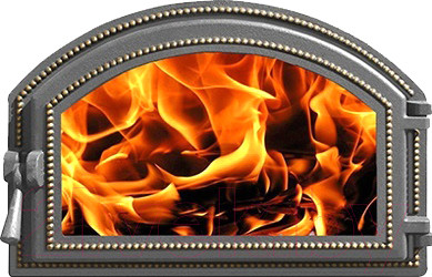 Дверца каминная Везувий 222 (бронза)