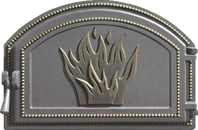 Дверца печная Везувий 223 (бронза)